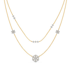 Lawrence Floral Multi Layer Necklace
