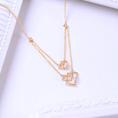 Forever Glitter Multi Layer Diamond Necklace