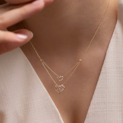 Forever Glitter Multi Layer Diamond Necklace