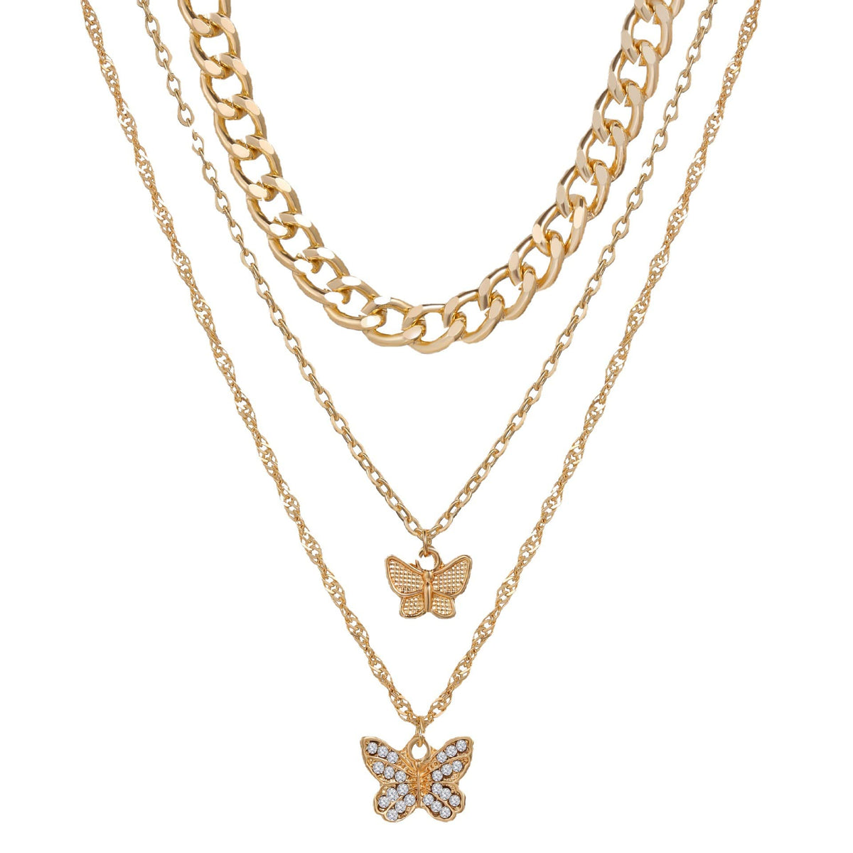 Celestial Canopy Multi Layer  Diamond Necklace