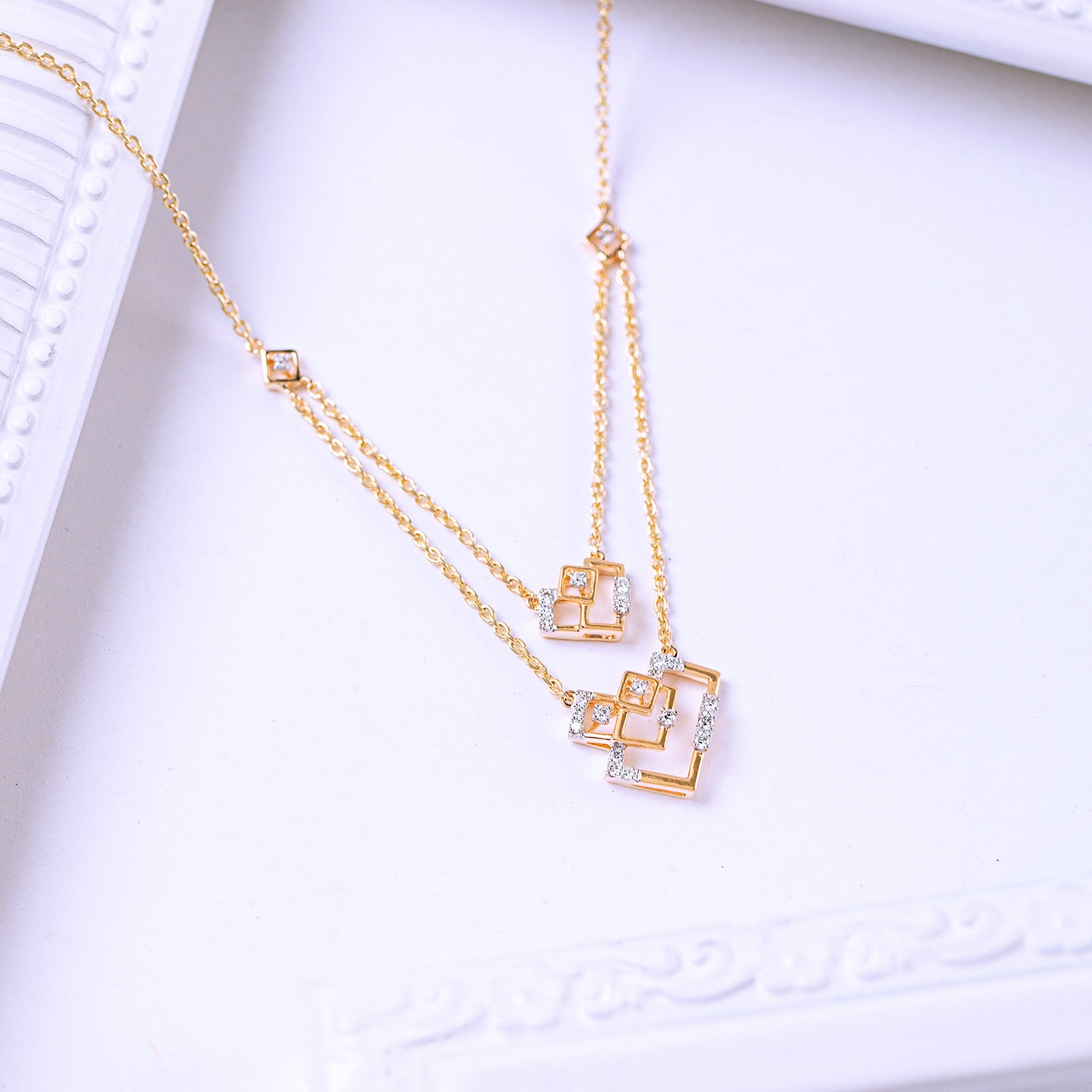 Forever Glitter Multi Layer Diamond Necklace
